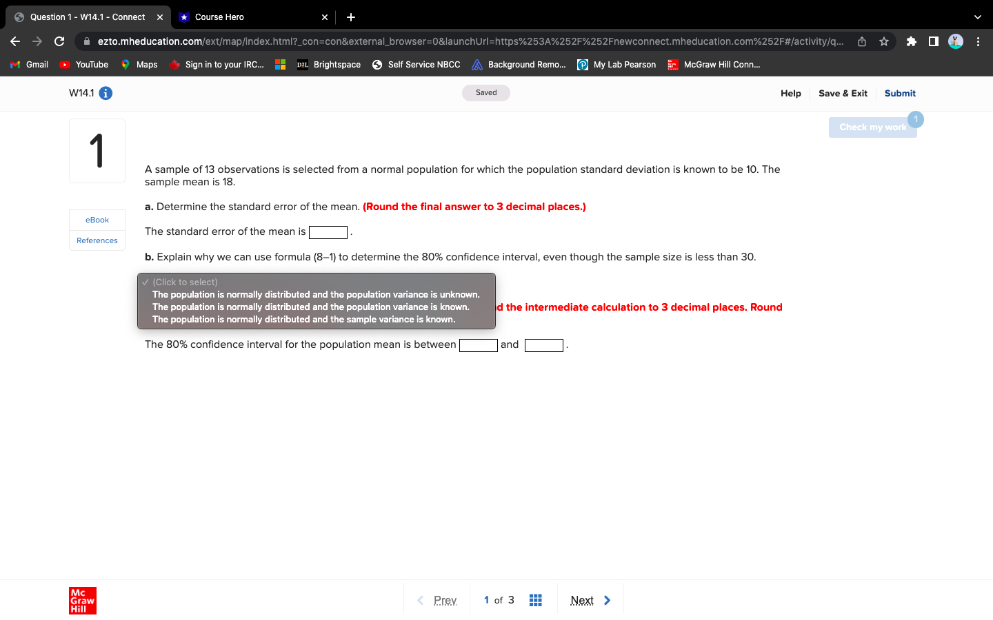  Question 1 - W14.1 - Connect X *Course Hero C A
