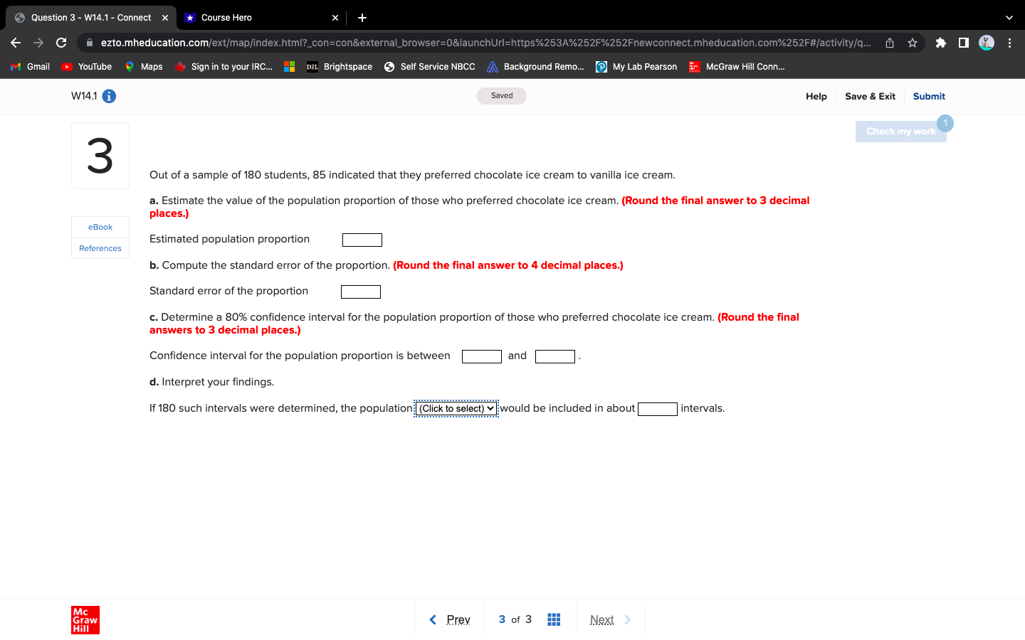 W14.1 i Saved Help Save & Exit Submit Check my work A
