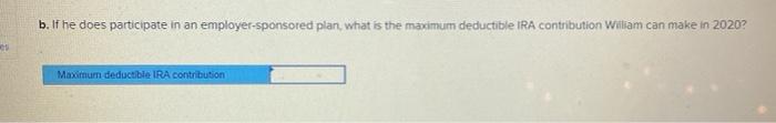 to the questions displayed below) William is a single writer (age 35)