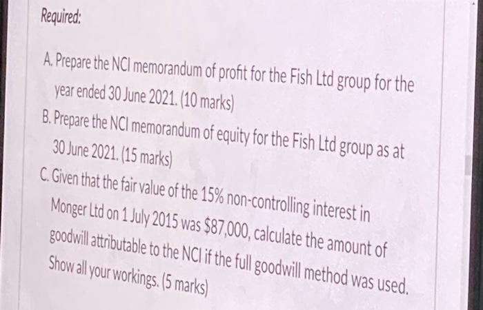 inventory of Monger Ltd as being undervalued by $45,000. The delivery truck