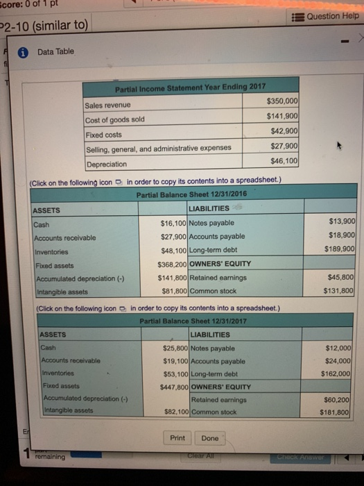 Score: 0 of 1 pt 7 of 8 (2 complete) HW Score: