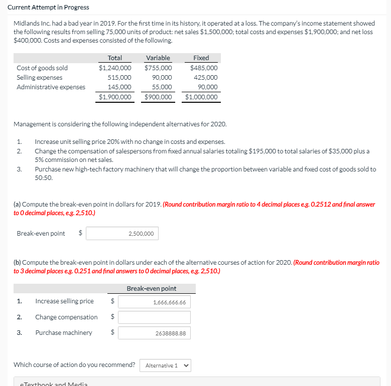 Current Attempt in Progress Midlands Inc. had a bad year in