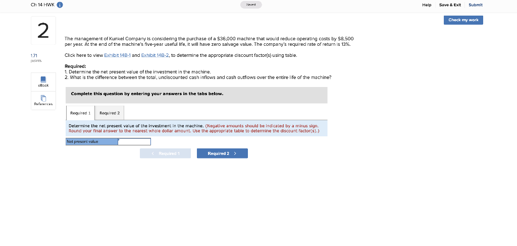  Ch 14 Hi Help Save & Exit Submit - Check my