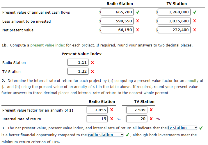 The management of Quest Media Inc. is considering two capital investment projects.