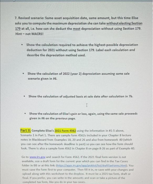 was placed in service for business October 10, 2021. Assume this was