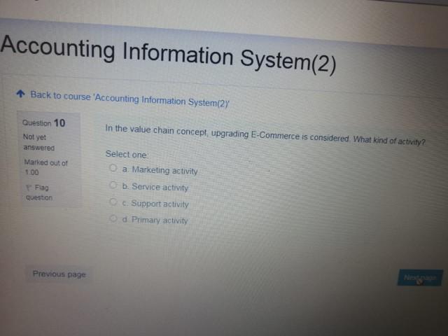 b. Disaster Oc. All other points d. Flood Previous page Accounting Information