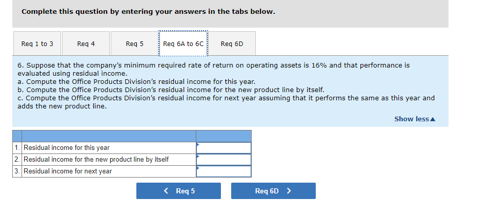Billings Company's Office Products Division. But I want to see the numbers