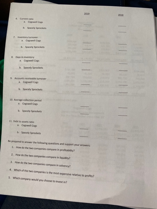 thankyou Which Stock Do / Pick? Financial Analysis Case You have just