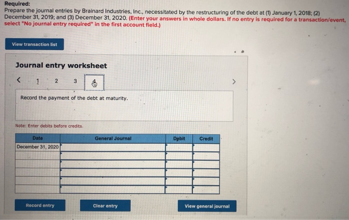 BancCorp to modify the terms of the debt agreement. After negotiation Second