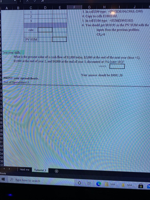 an uneven cash flow stream invested for various compounding periods and at