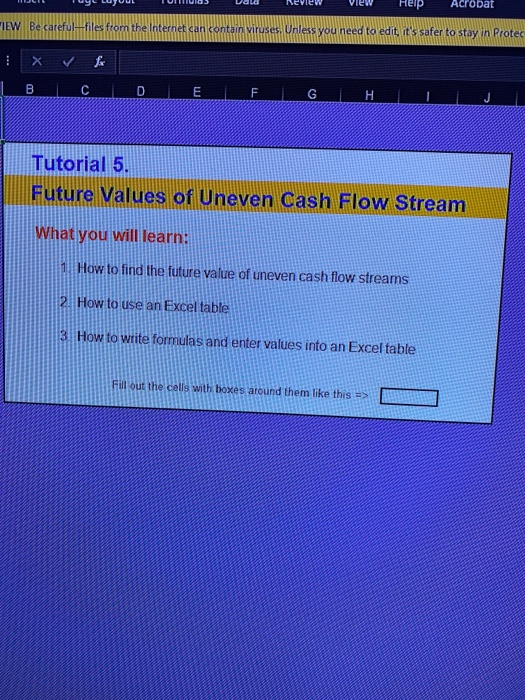 Table: Today Year 1 7% 1 500 a Interest Rate b Time