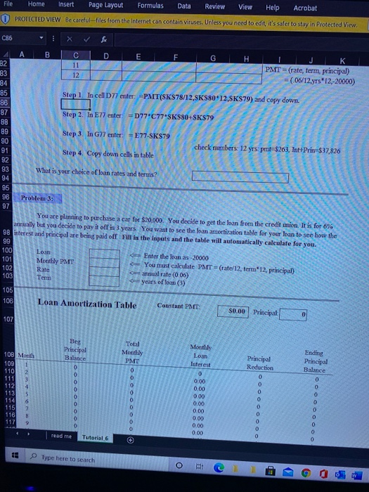 d. PVIF = 1/(1+r) In cell F33 enter the formula 1/(1+F30)^1 and