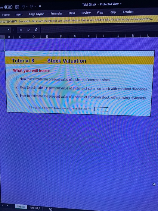 PV formula: CFPVIF = F32 F33 and copy to ce 3 Lastly,