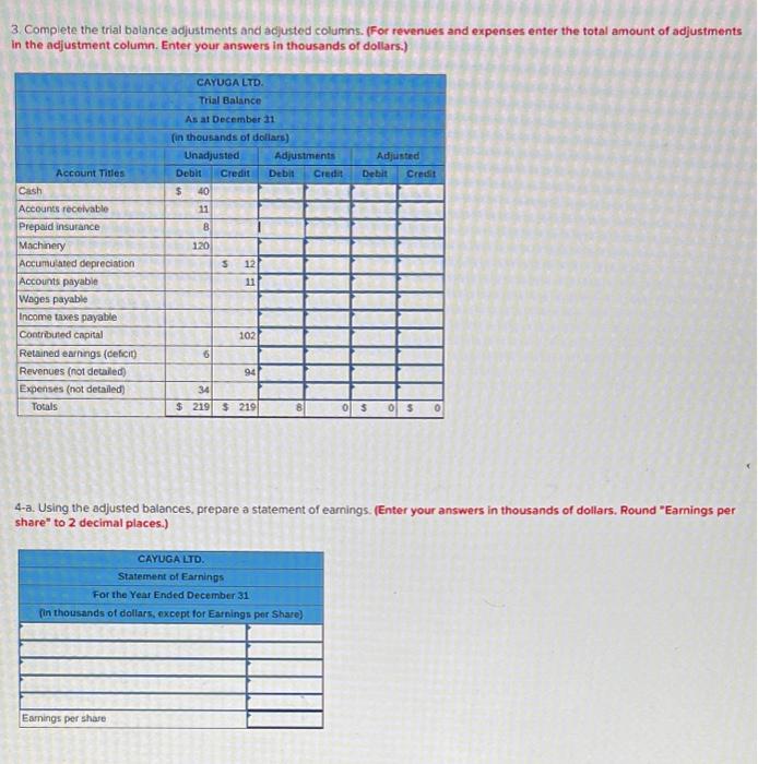 Completing a Trial Balance, Preparing Financial Statements, and Recording Closing Entries L04-1,