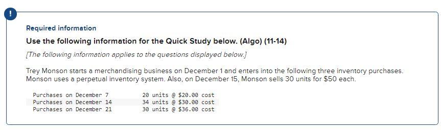 Please provide the solution ASAP Required information Use the following information