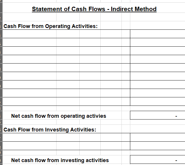 you! Cash Flow Statement Amount Calculations - Chapter 14 End of year