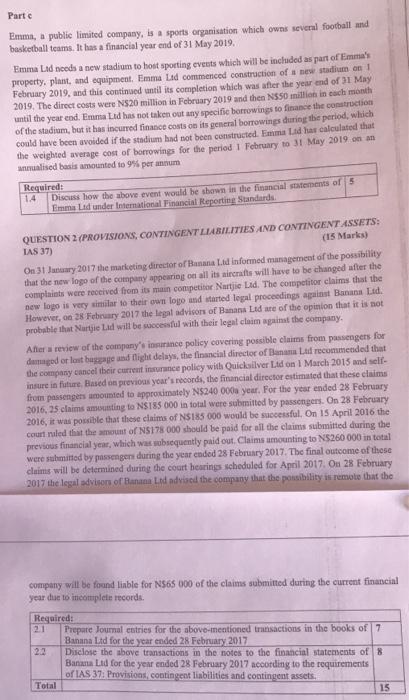  please assist with Part c required 1.4 and Question 2 required