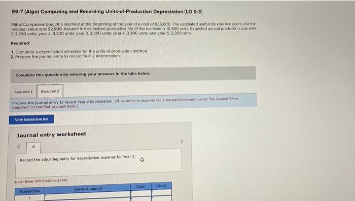 bought a machine at the beginning of the year at a cost