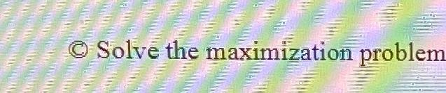 maximum profit. Read the results from the final optimal Tableau The Golden