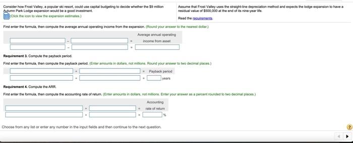 assumed): Number of additional skiers per day.. 124 Average number of days