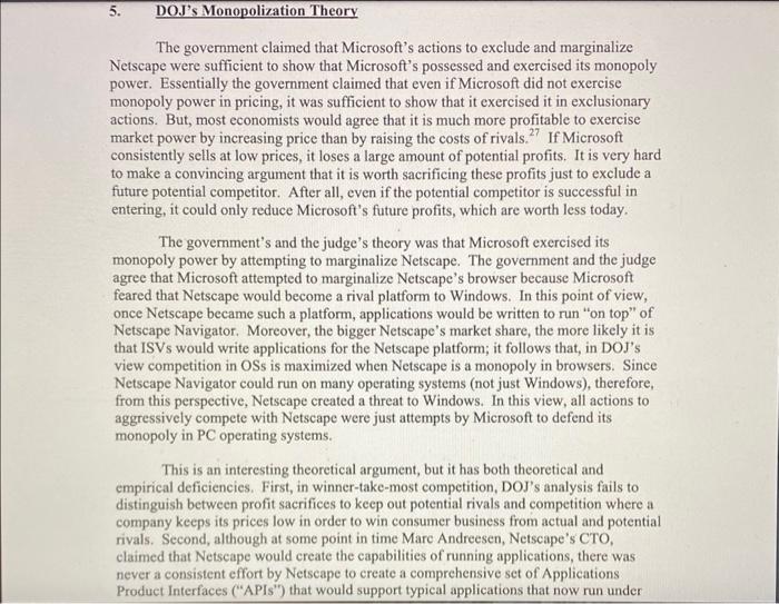 case study discusses briefly the economic and legal issues pertaining to the