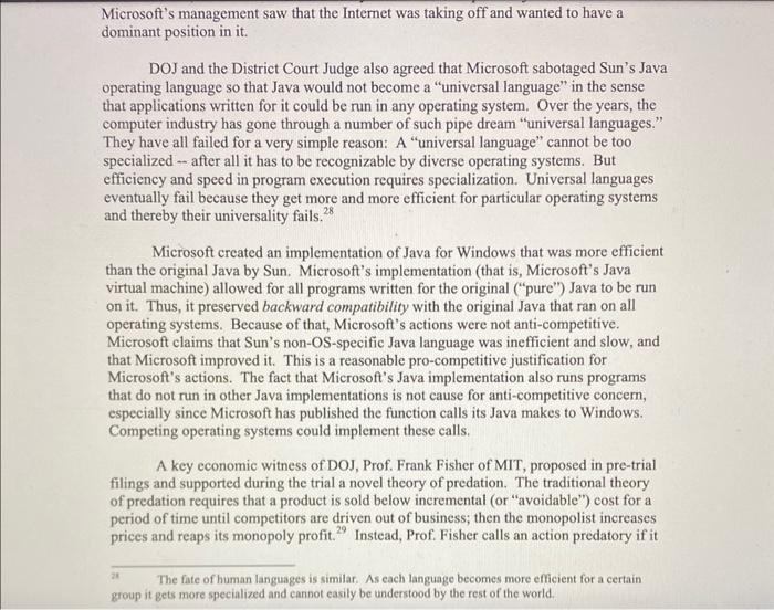 Microsoft. Please answer question 4 on page 24. Do you agree with