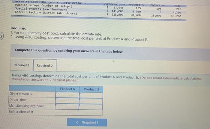 units 50,000 units Additional information about the company follows: a Direct materials