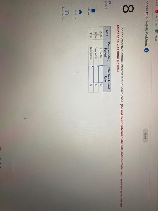  B YouTube Maps Chapter 05 Pre-Built Problems Saved 8. Find the