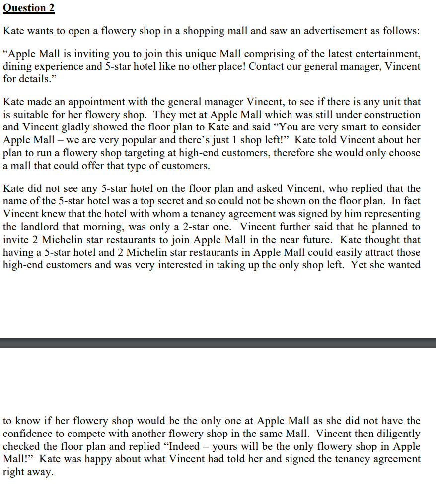 Pease use the IRAC method, which is Issue, Rule, Analysis, Conclusion.