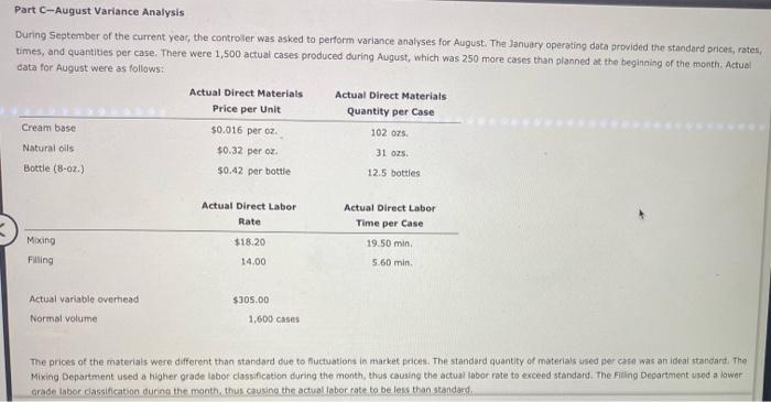 completed Parts A and B before attempting Part C. You may have