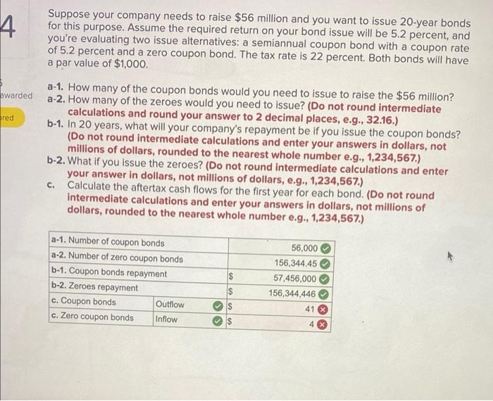 i need help on Both C's... 4 awarded Suppose your company needs