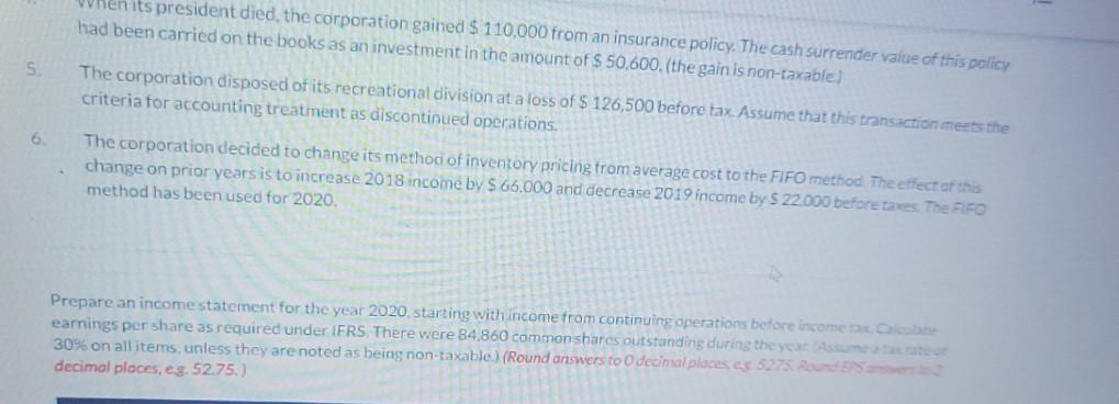 reported income from continuing operations before tax of $ 1.969,000 during 2020.