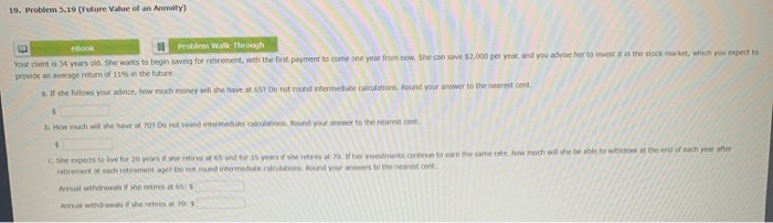  19. Problem 5.19 (Future Value of an Annuity) el Problem Walk