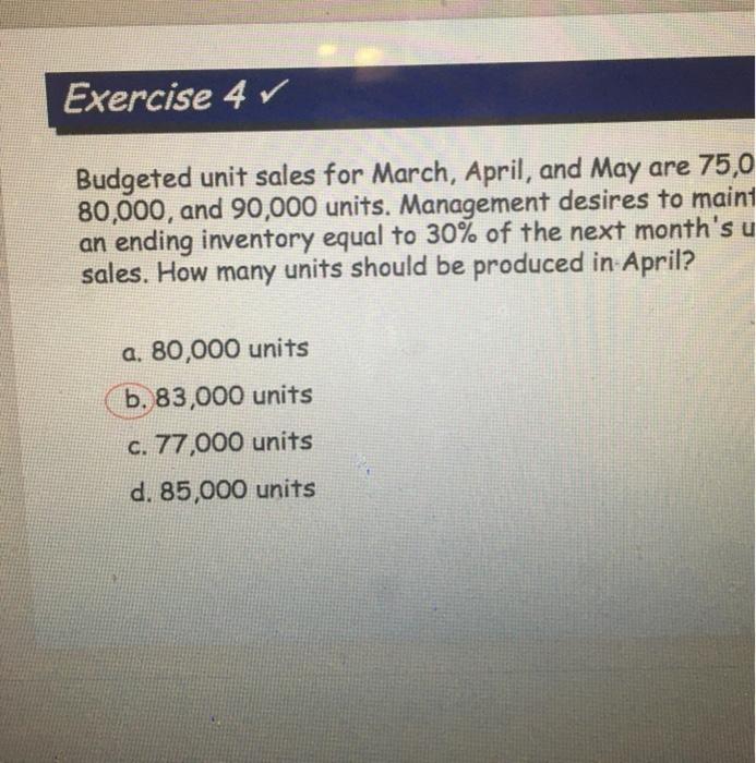 MATERIALS BUDGET - For May and June, find: a. Direct Materials Purchases