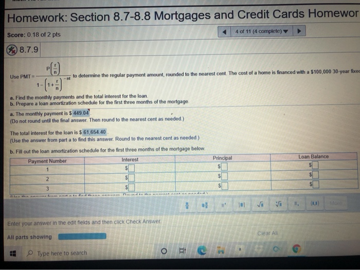 Find part b. here is an example they gave on the math