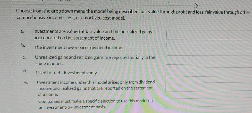 Choose from the drop down menu the model being described: fair