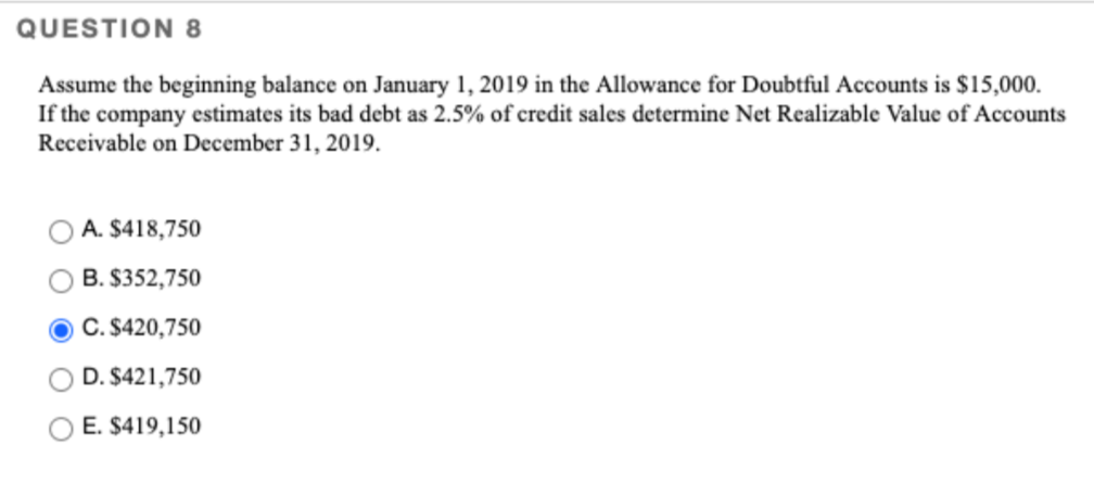 Use the information from Question 6 to answer Question 8 please! Answer