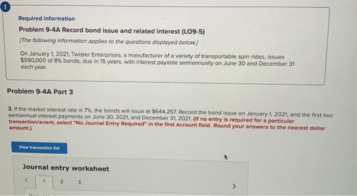 (LO9-5) [The following information applies to the questions displayed below.) On January