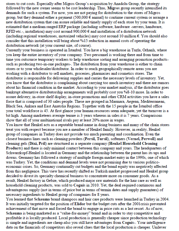 is limited to at most five important factors. HENKEL-SCHWARZKOPF SHAMPOO CASE (TURKEY-