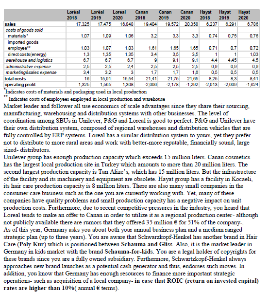 Turkey affiliate as the Strategic Business Unit (SBU) manager for hair care