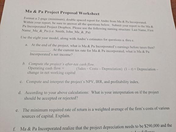 is based on Andre's original request of examination of an eight year