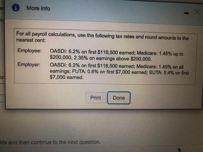 the full year 2018. Round all amounts to the nearest dollar 2.