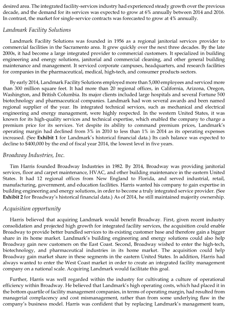 of Broadway Industries, a facility-services company based in Newark, New Jersey, sat