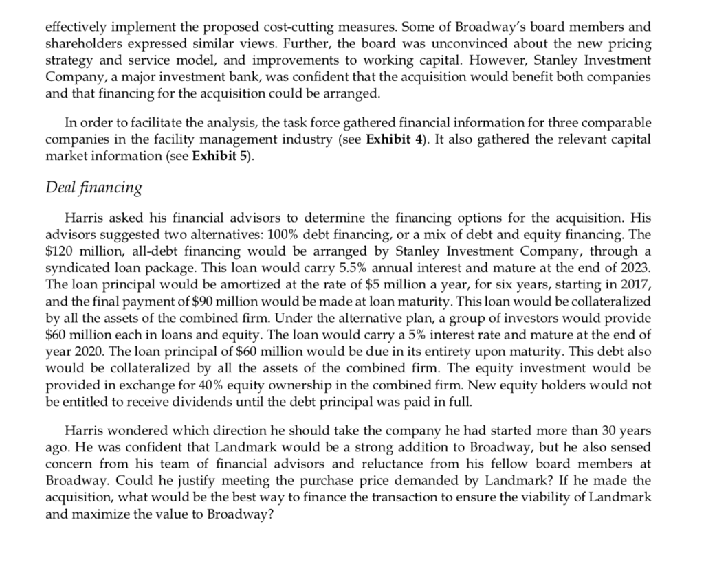 facility-services company based in Sacramento, California. He also was trying to decide