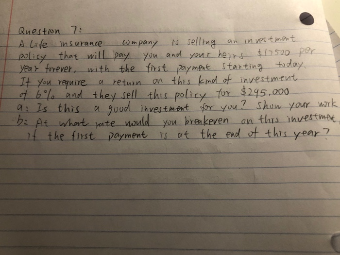 next 5 years. Anglea wants to In vest na riskier which is