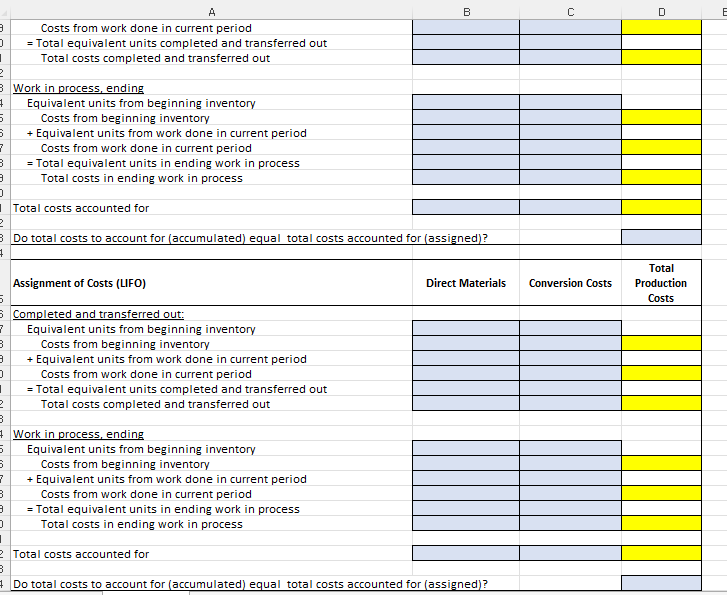 the following data for the month of May Basic Info Beginning work