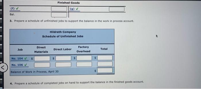 $3,280. b. Materials requisitioned and factory labor used: Job No. Materials $2,320