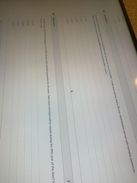 during the nifth year of the loan? (note: 2 pts tott formal