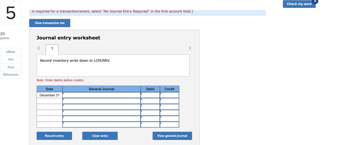 per Item" and then sum the final column. 1-b. Compute the amount