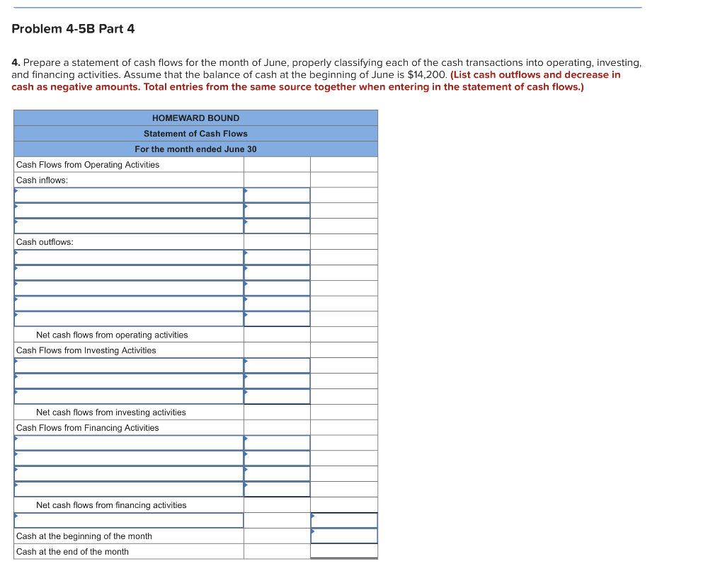 and prepare the statement of cash flows (LO4-7) [The following information applies